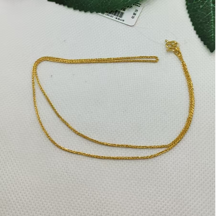 红飞珠宝足金项链