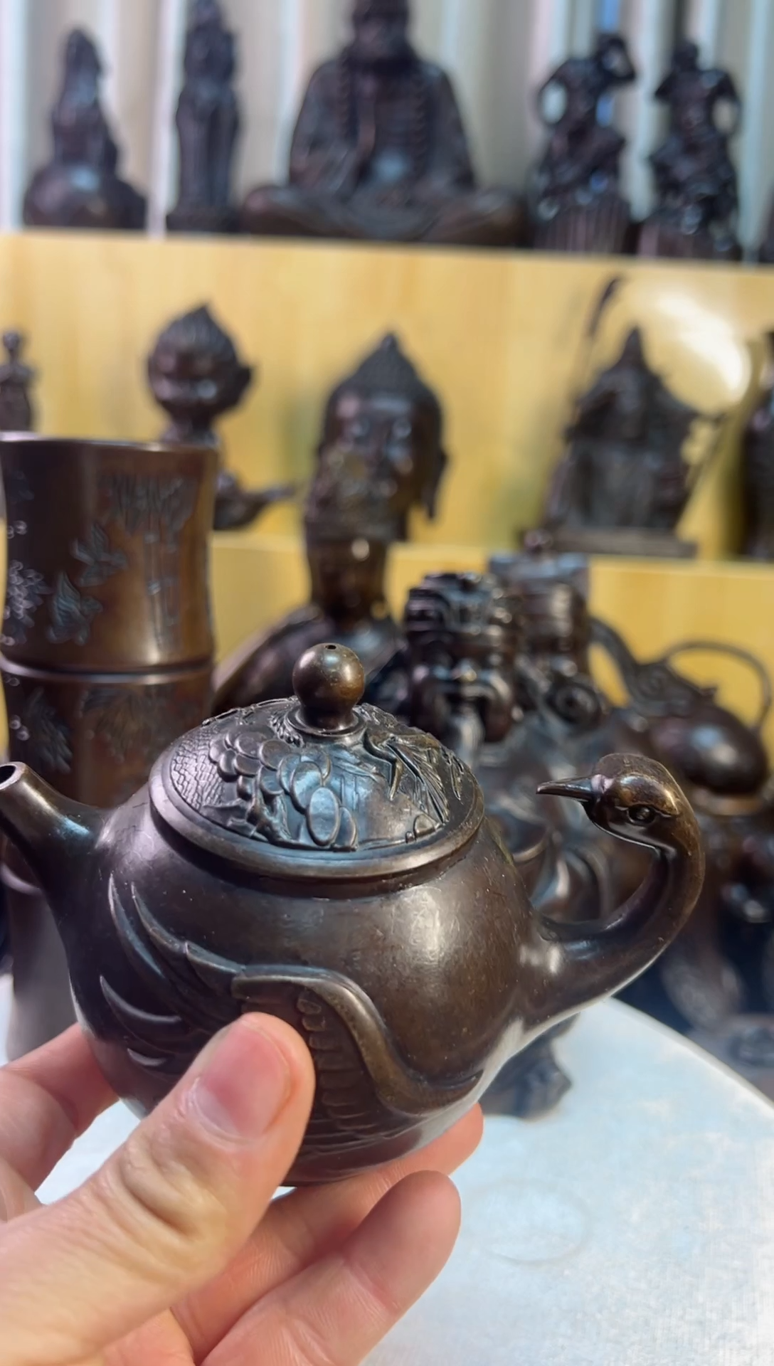 【闪购商品】1案台摆件 物品摆件鹤嘴壶