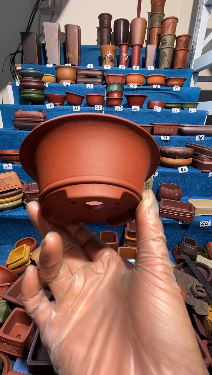 【闪购商品】紫砂紫砂花盆9*4