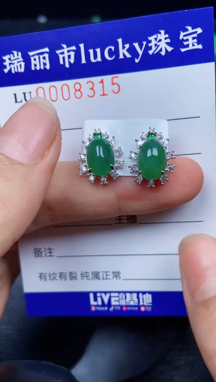 【闪购商品】翡翠颈饰银S925镶嵌8315