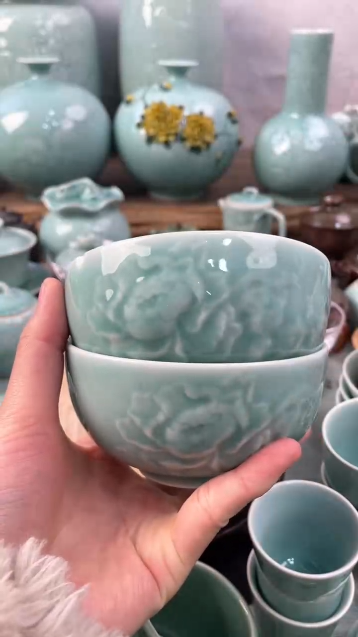 【闪购商品】2个 正品 慧仙青瓷 慧仙底款