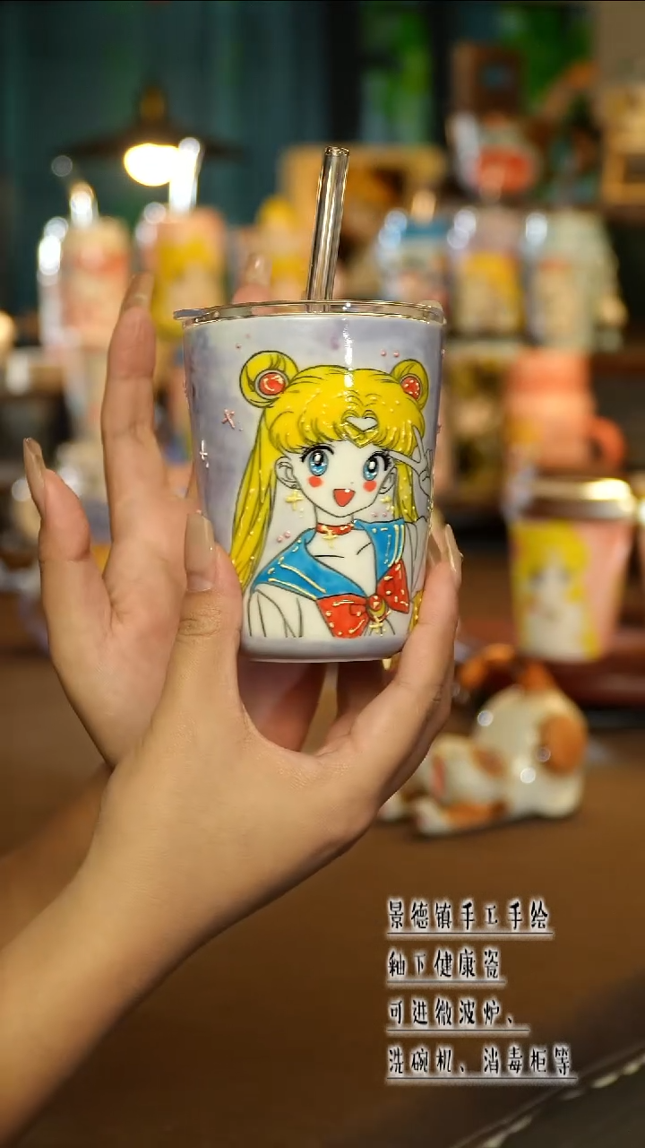 景德镇陶瓷手工手绘&A524