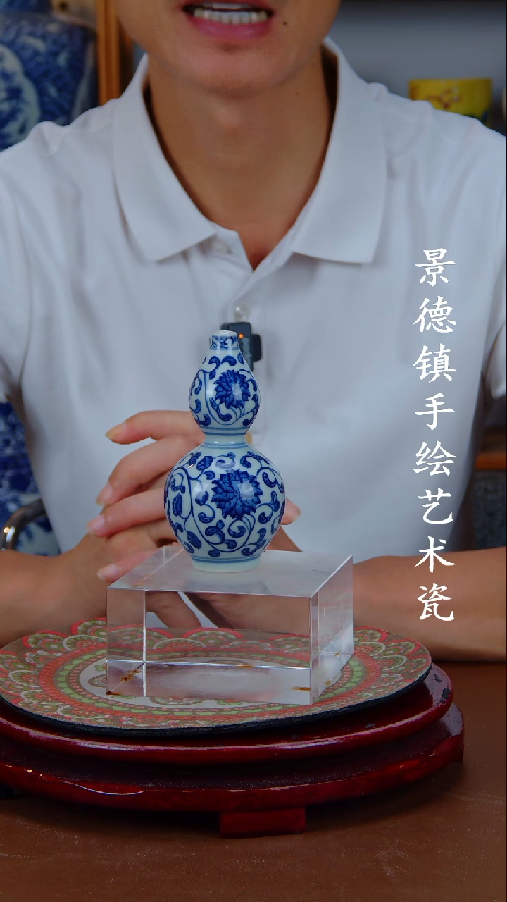 现代景德镇手工手绘陶瓷摆件3