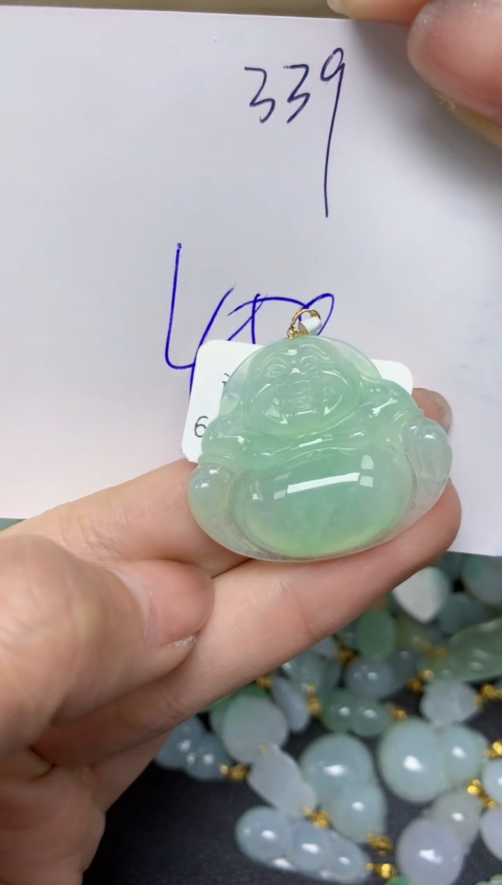 【闪购商品】翡翠颈饰18K金镶嵌天然翡翠A货