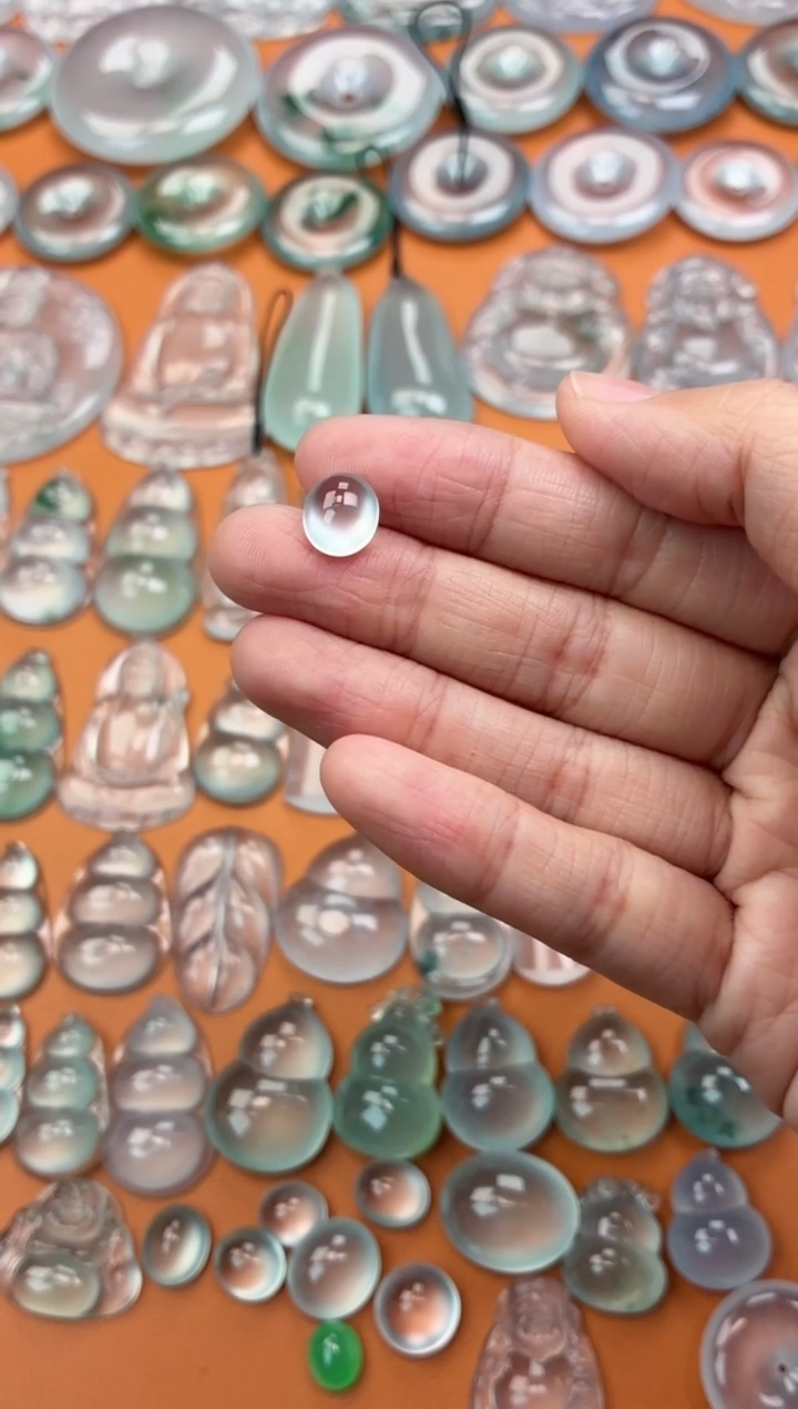 吊坠(不含链)未镶嵌翡翠58 蛋面 9.5 8.7 5.5