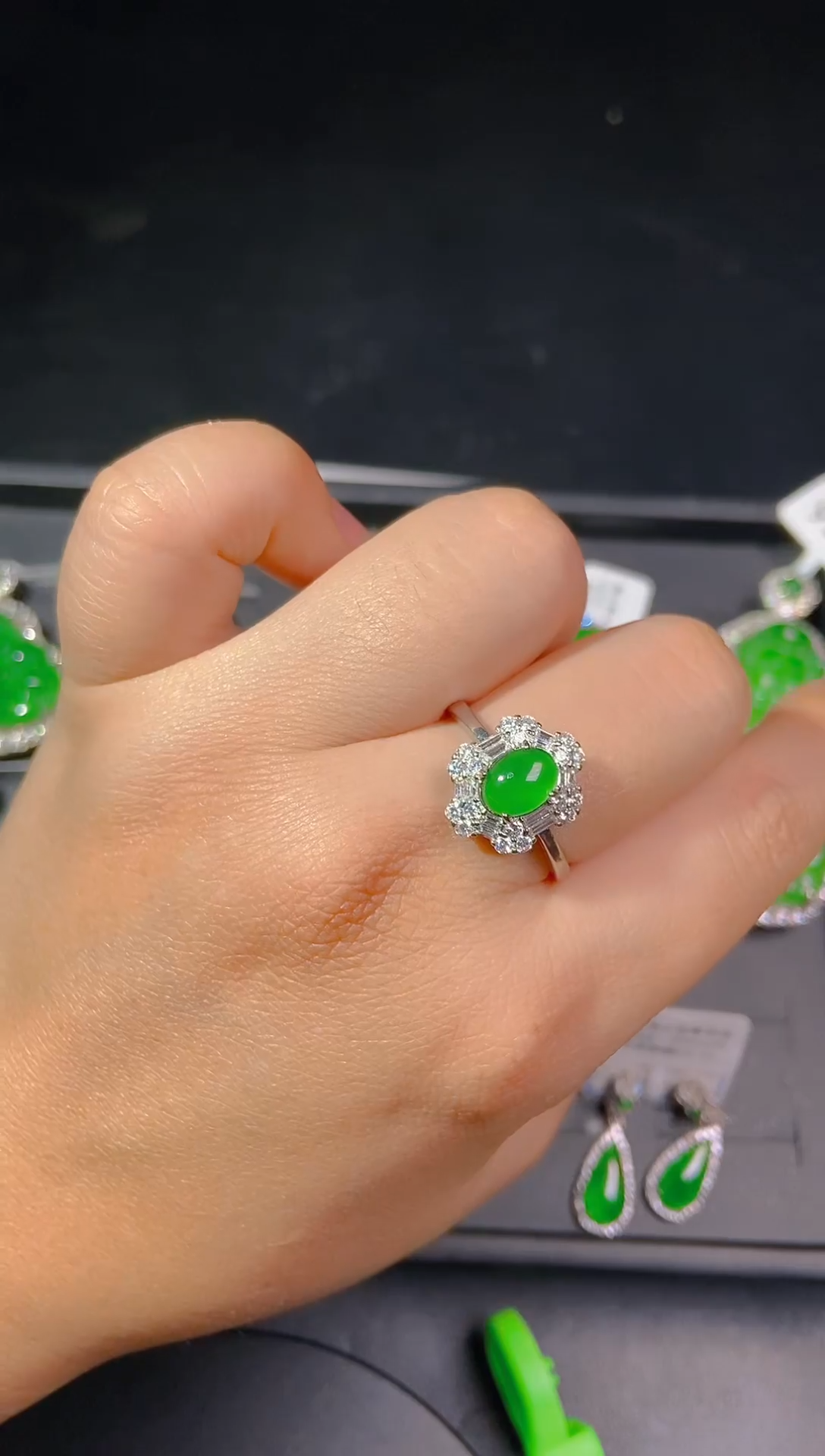 【闪购商品】翡翠戒指未镶嵌天然翡翠a货8