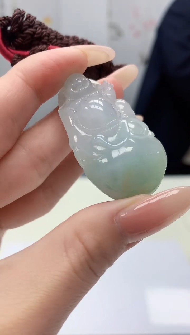 【闪购商品】定制翡翠未镶嵌4969jj-毛货挂件26