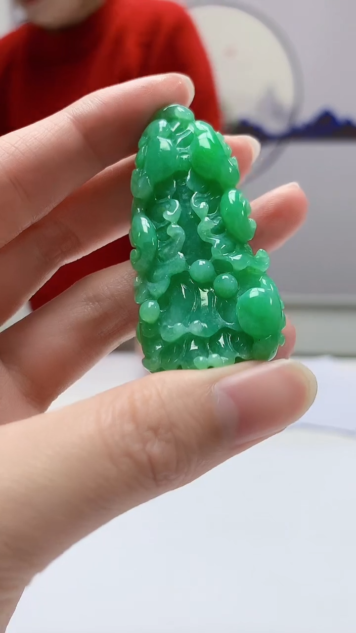 【闪购商品】定制翡翠未镶嵌4902zm-毛货挂件白菜280