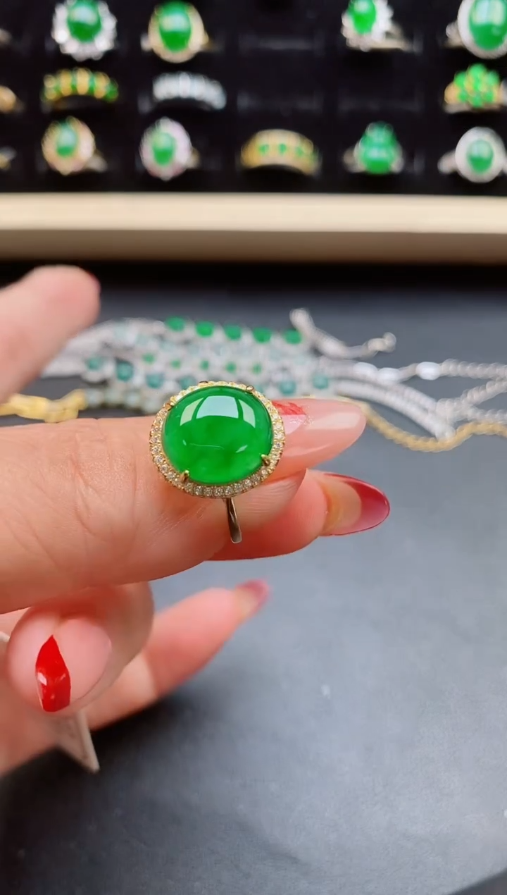 【闪购商品】翡翠戒指银S925镶嵌5855050