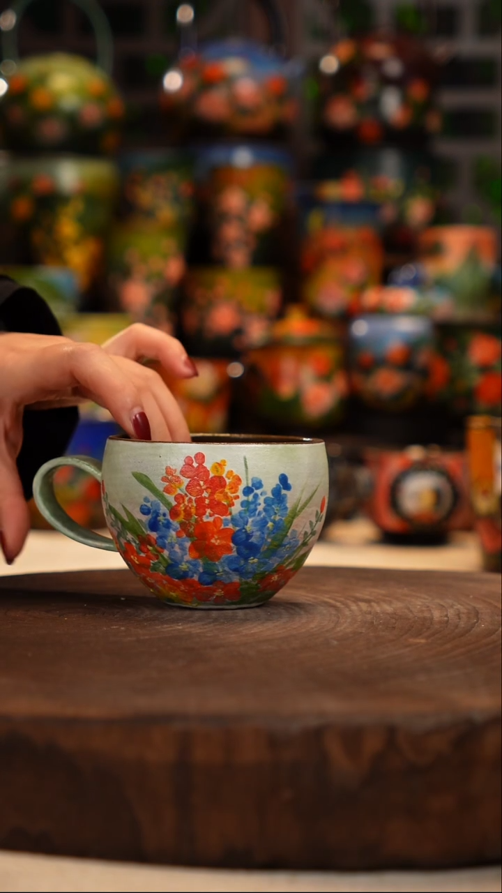 油画   釉下彩   杯子