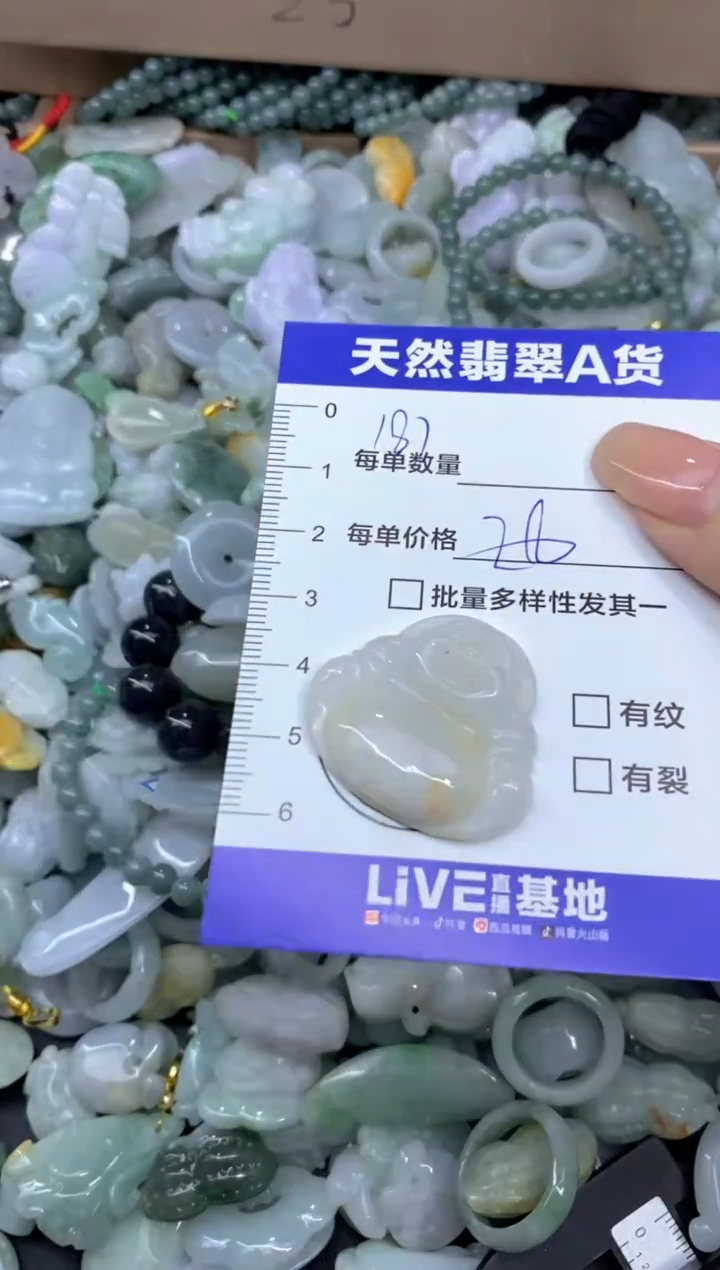 颈饰未镶嵌翡翠天然翡翠A货批量多样性发一件