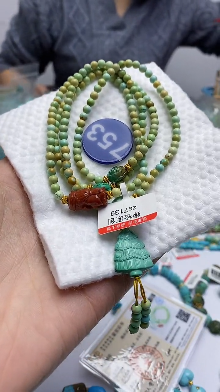 【闪购商品】绿松石项链未镶嵌753