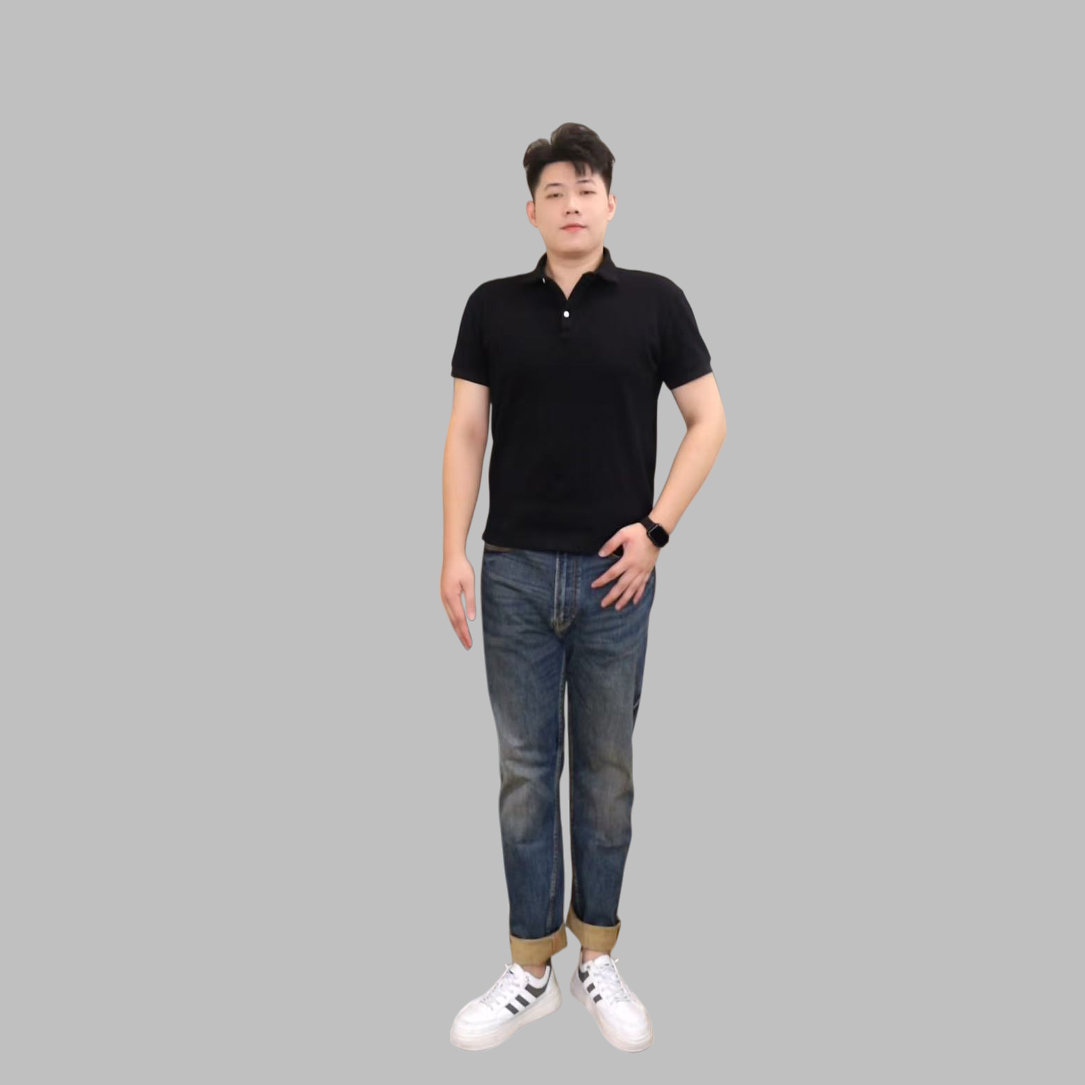 6536#16盎司赤耳丹宁静梳棉25年秋冬新款512合身直筒男士牛仔裤