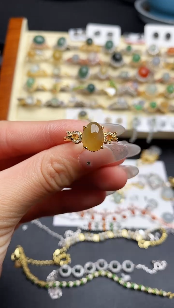 【闪购商品】翡翠戒指银S925镶嵌2222222222+110