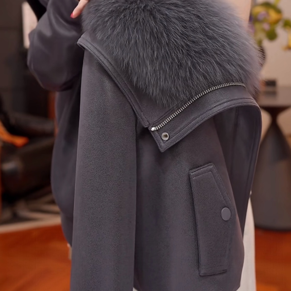 CC-定制大毛领气质羽绒服女装舒适绒感