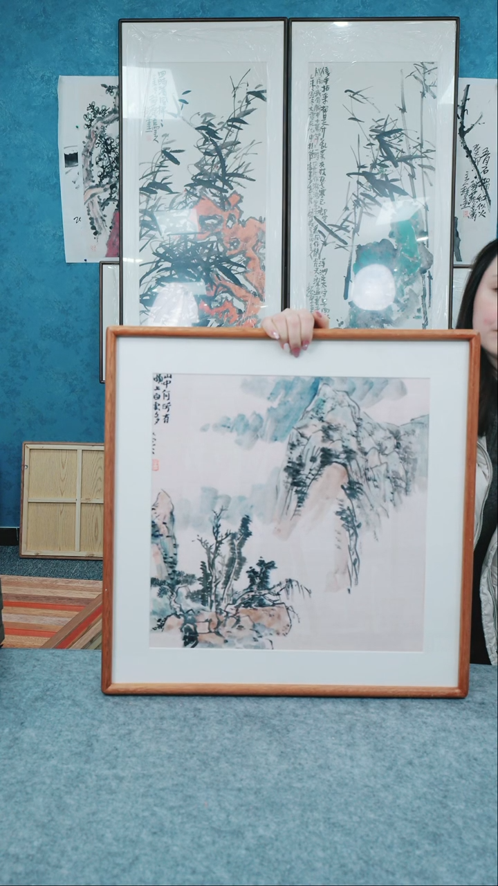 【闪购商品】国画50*50本土老师山水