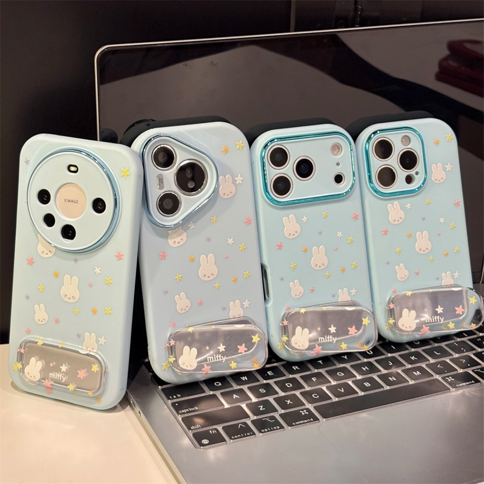 精孔胖子星星米菲适用苹果17手机壳iphone16华为oppo小米vivo女54