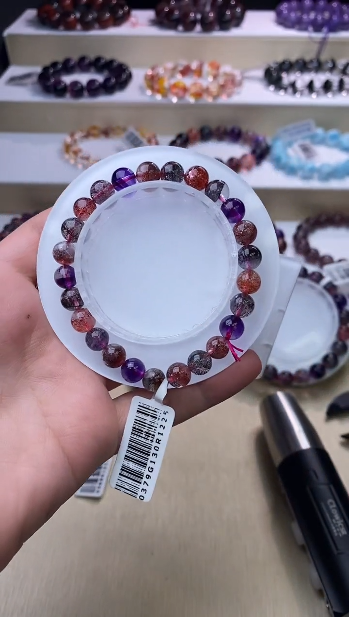 【闪购商品】水晶手链未镶嵌黑加仑超七单圈7m+