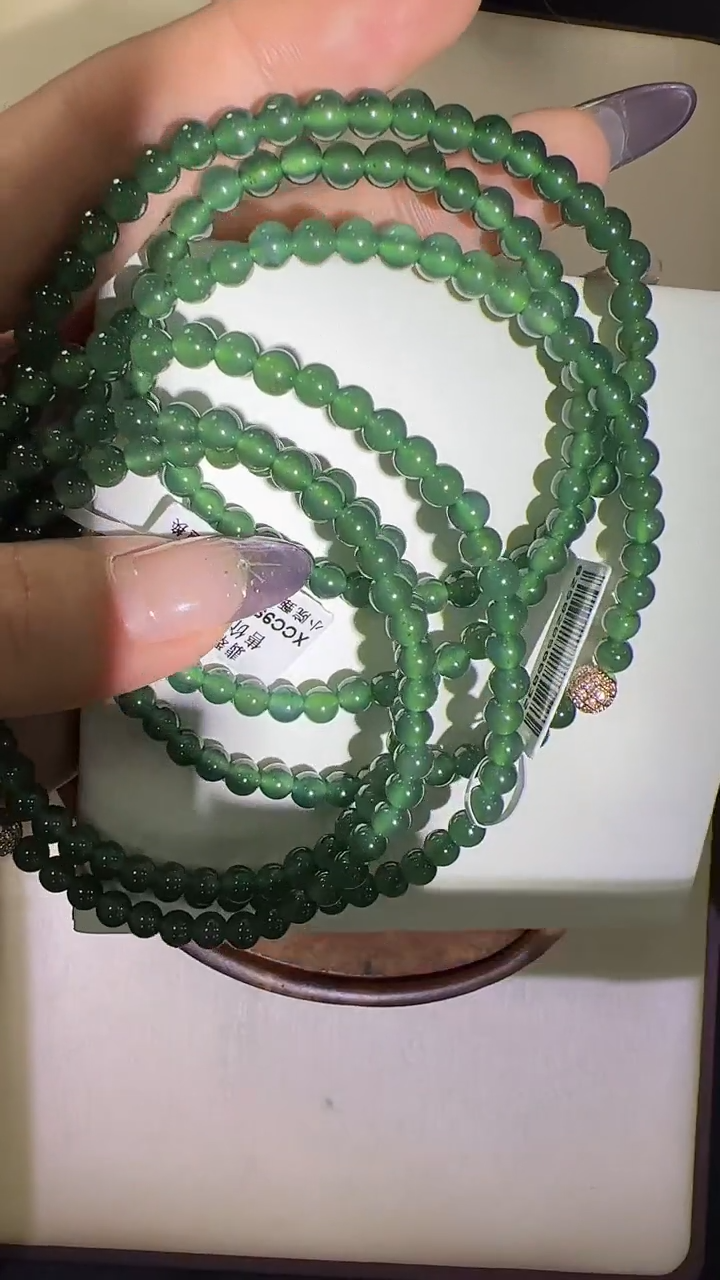 【闪购商品】翡翠手链未镶嵌XCC999约4mm多样性发一件