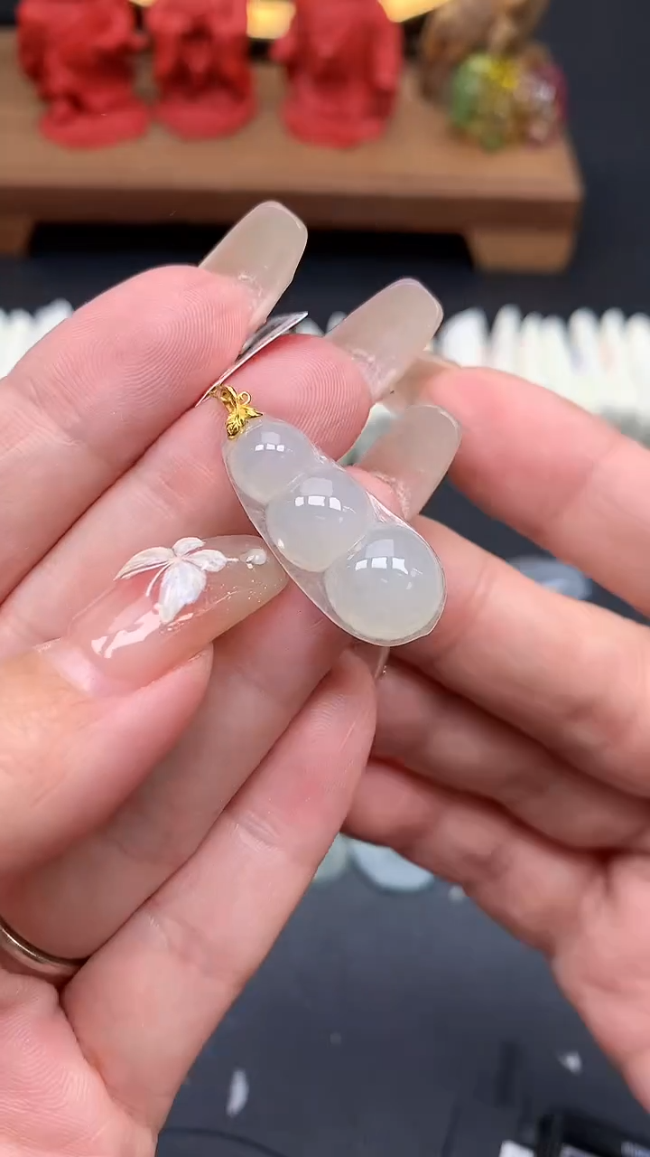 【闪购商品】翡翠吊坠(不含链)18K金镶嵌MS151092