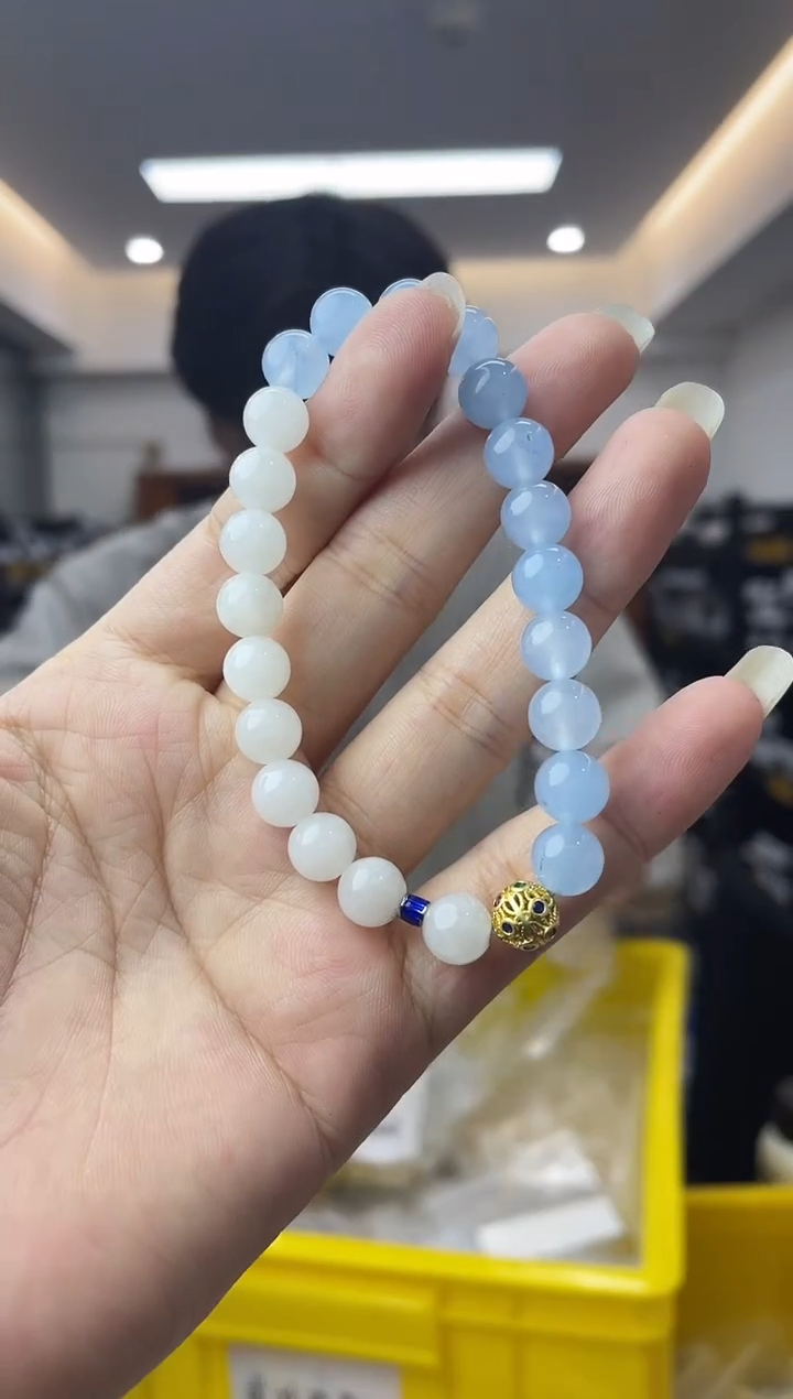 【闪购商品】海蓝宝石手链未镶嵌多样性一件发货