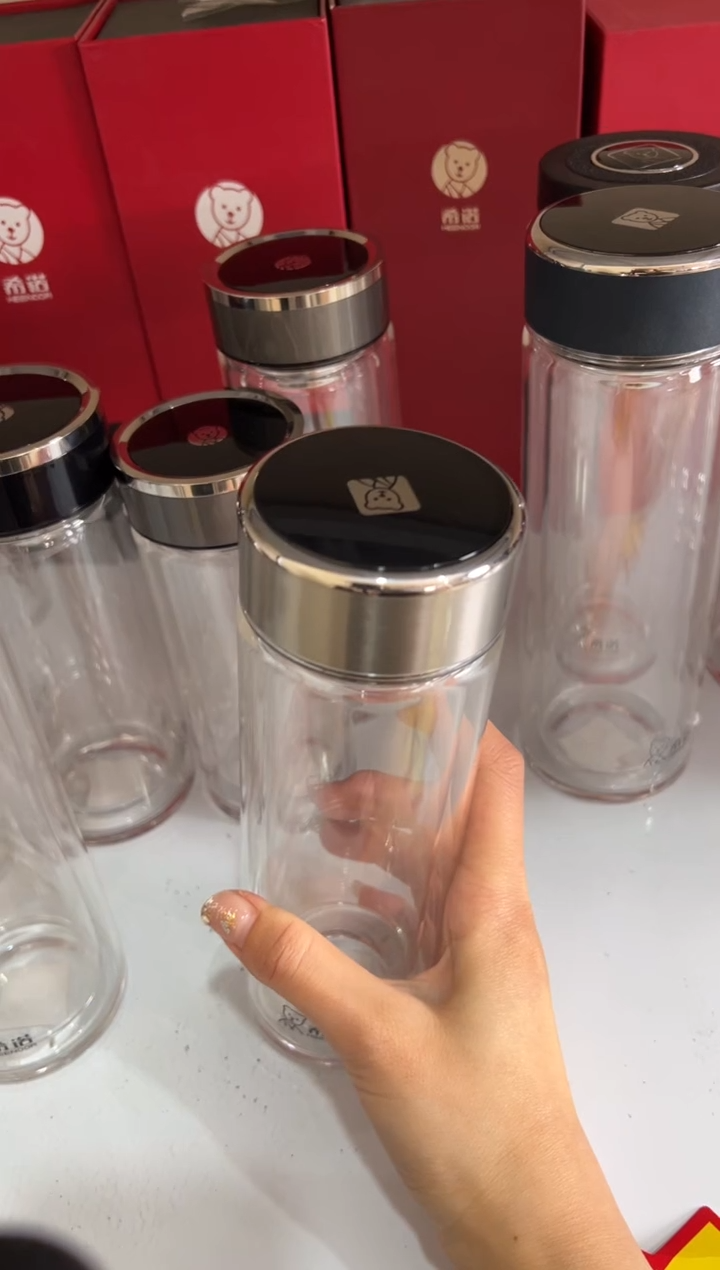 【闪购商品】双层高档315ml高硼硅茶杯