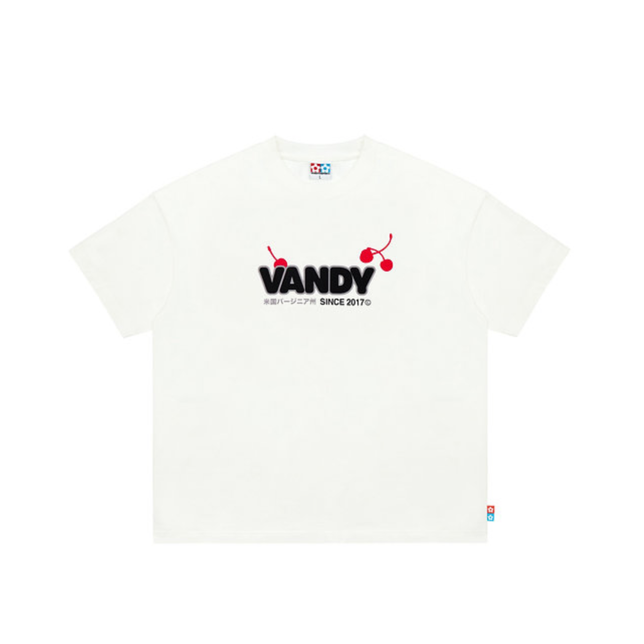 VANDYTHEPINK x ASICS X Atmos 三方联名 白色 车厘子 短袖