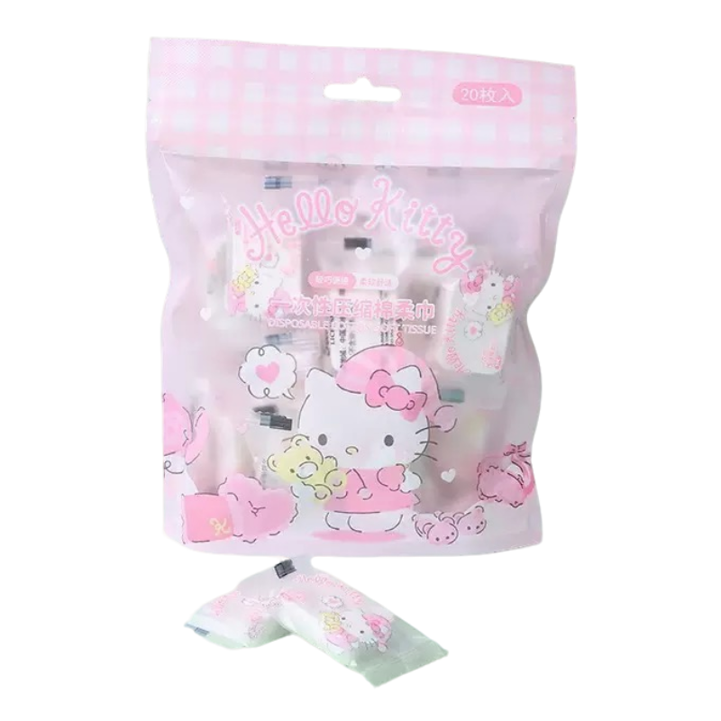 【定制款】HelloKitty洗脸巾湿纸巾系列周边盲盒（1-30代拆）