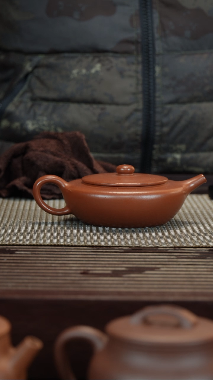 【闪购商品】紫砂茶壶朱泥扁成