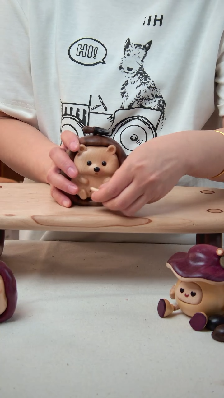 木黑胡桃大刺猬瑕疵特价活动