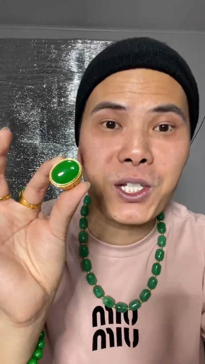 翡翠戒指未镶嵌【小伍珠宝】缅料大鸽子蛋戒指