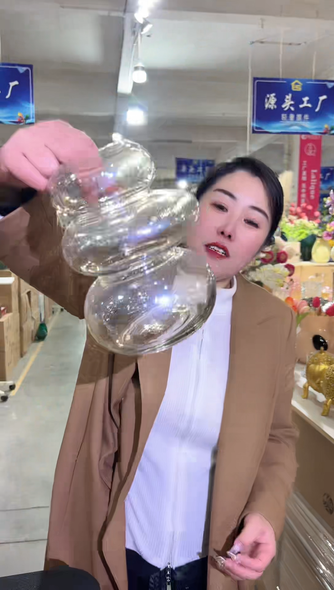 【闪购商品】玻璃花瓶厂唐总-微瑕--92YL51·