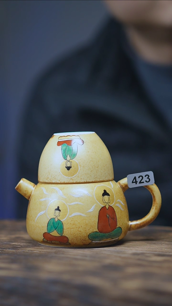 【闪购商品】423景德镇手绘无相佛套装