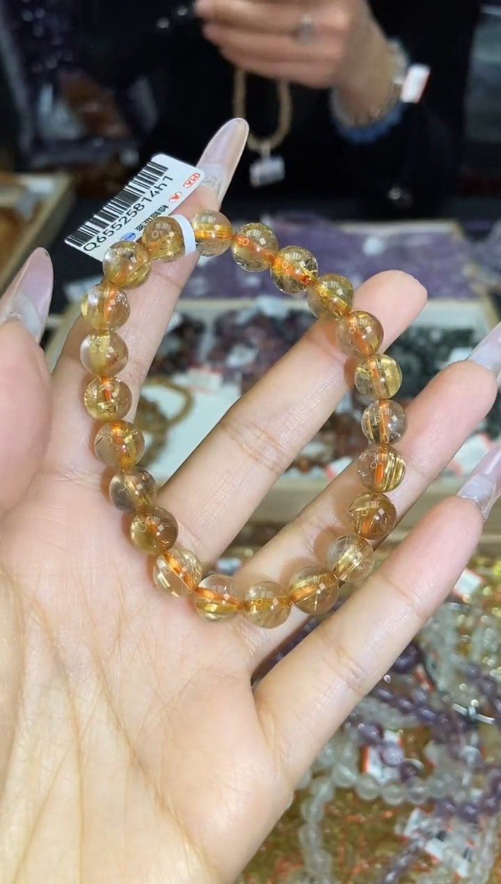 【闪购商品】发晶手链未镶嵌钛晶卡8mm+