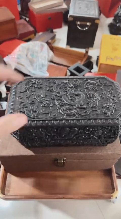 【闪购商品】香榧木ZGT   九龙天地盖//螭龙盒