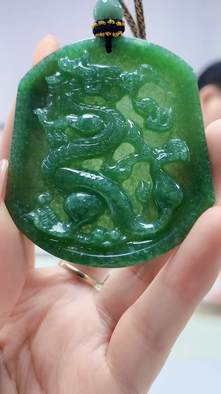 【闪购商品】定制翡翠未镶嵌4917DD-毛货挂件87