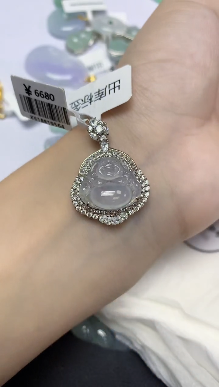 颈饰未镶嵌翡翠天然缅甸翡翠A货多样性发一件