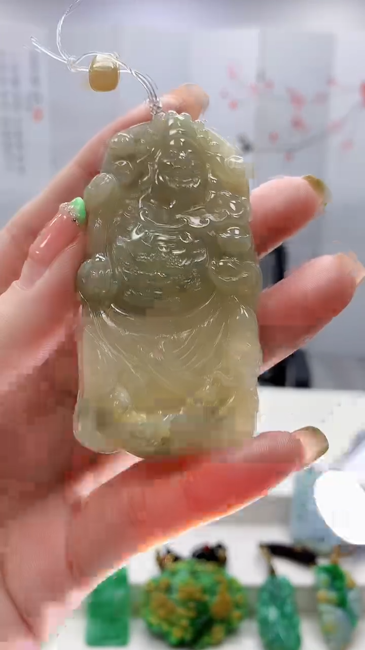 未镶嵌定制翡翠4868ry-毛货挂件407