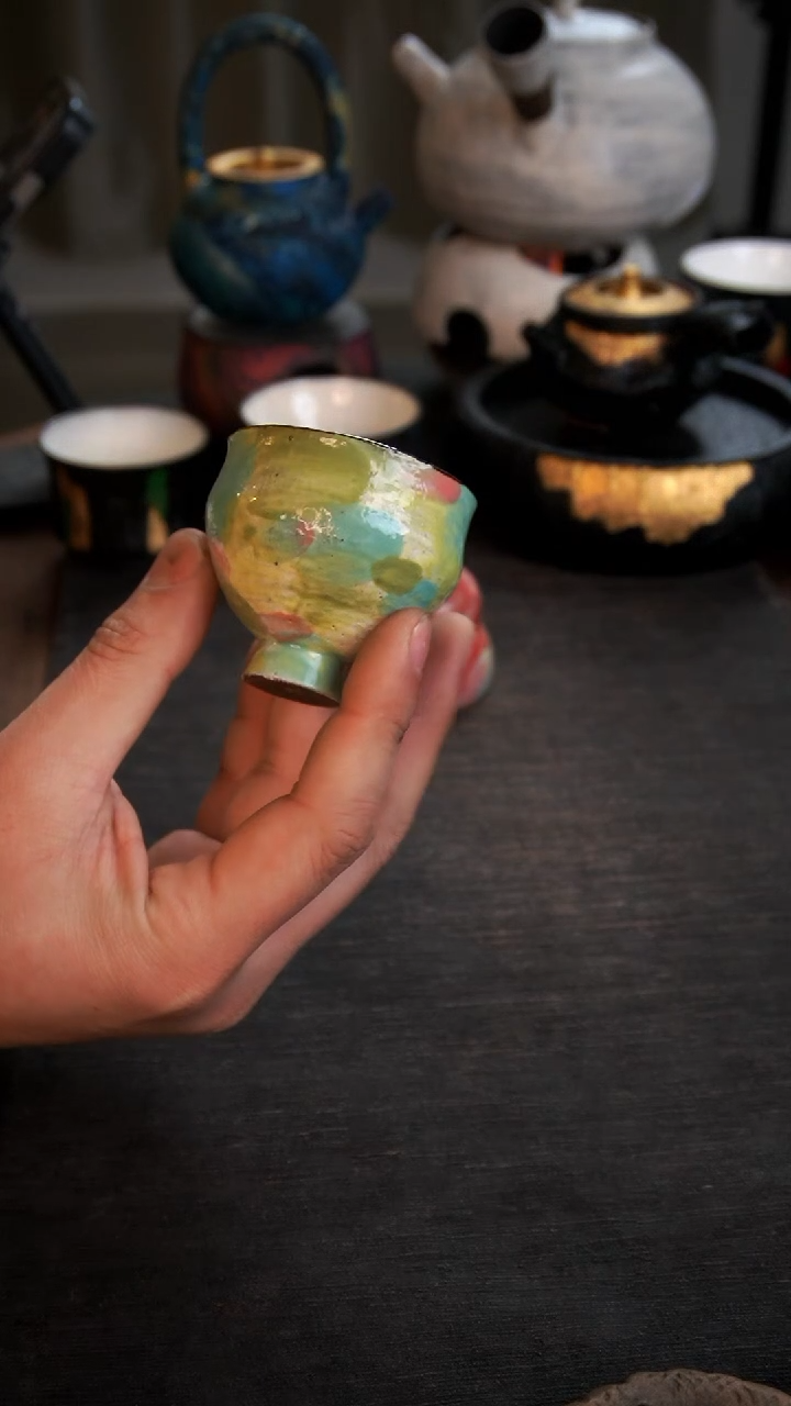 【闪购商品】其他粉引手绘杯058小康茶器