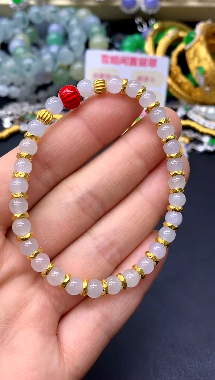 未镶嵌手链翡翠391-中国好珍宝