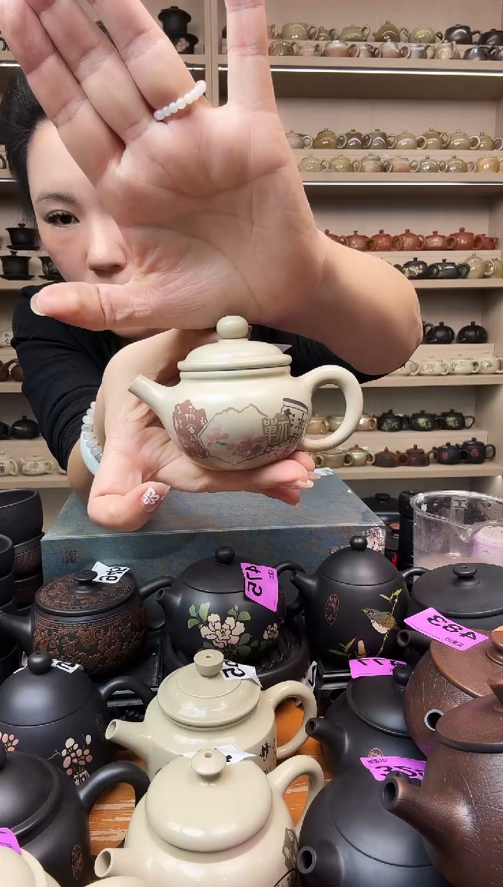 壶497 球孔100cc白泥壶  