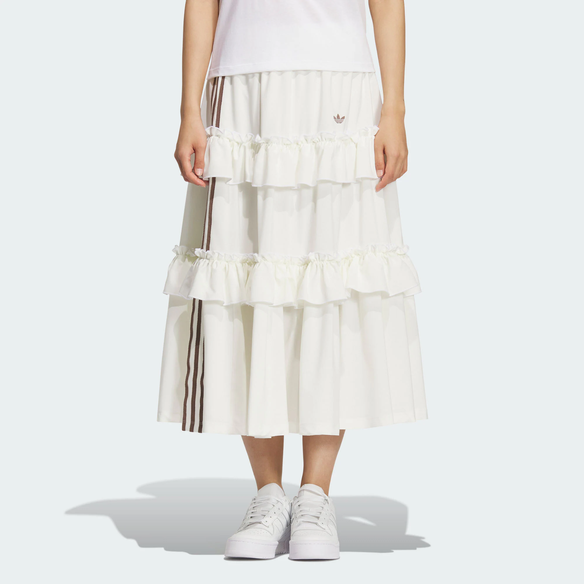 adidas/阿迪达斯女子三叶草舒适时尚百搭休闲长裙蛋糕裙KQ6506