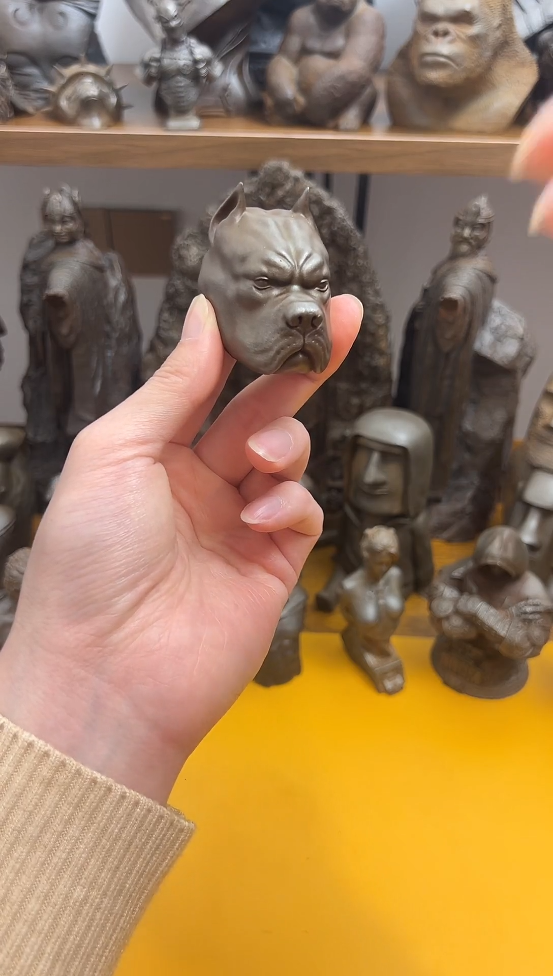 金属铁艺摆件--狗头