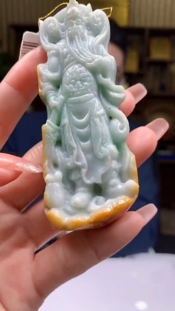 【闪购商品】定制翡翠未镶嵌1071-毛货挂件32