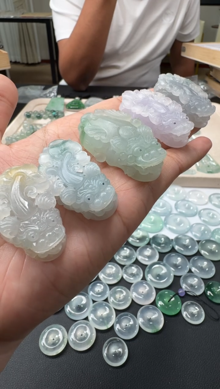 未镶嵌定制翡翠（不退换）C185|一套16800