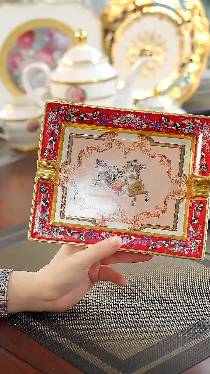 【闪购商品】瓷片烟灰缸  微瑕 福利价