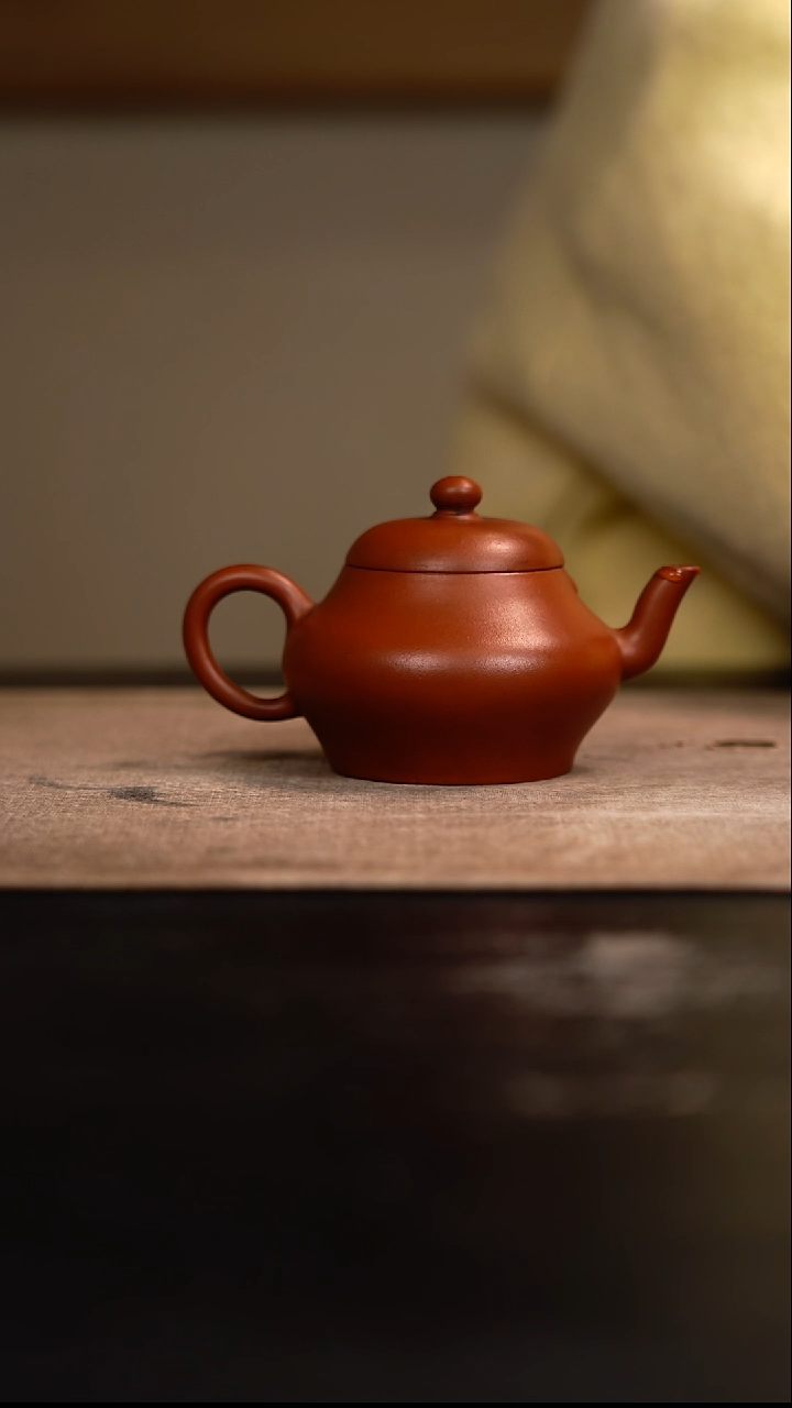 【闪购商品】紫砂茶壶问型壶朱泥120cc