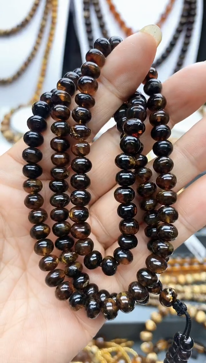 【闪购商品】琥珀颈饰未镶嵌7琥珀