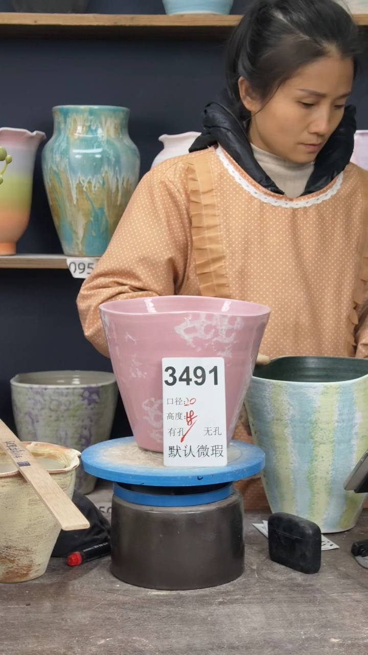 景德镇陶园花盆3491