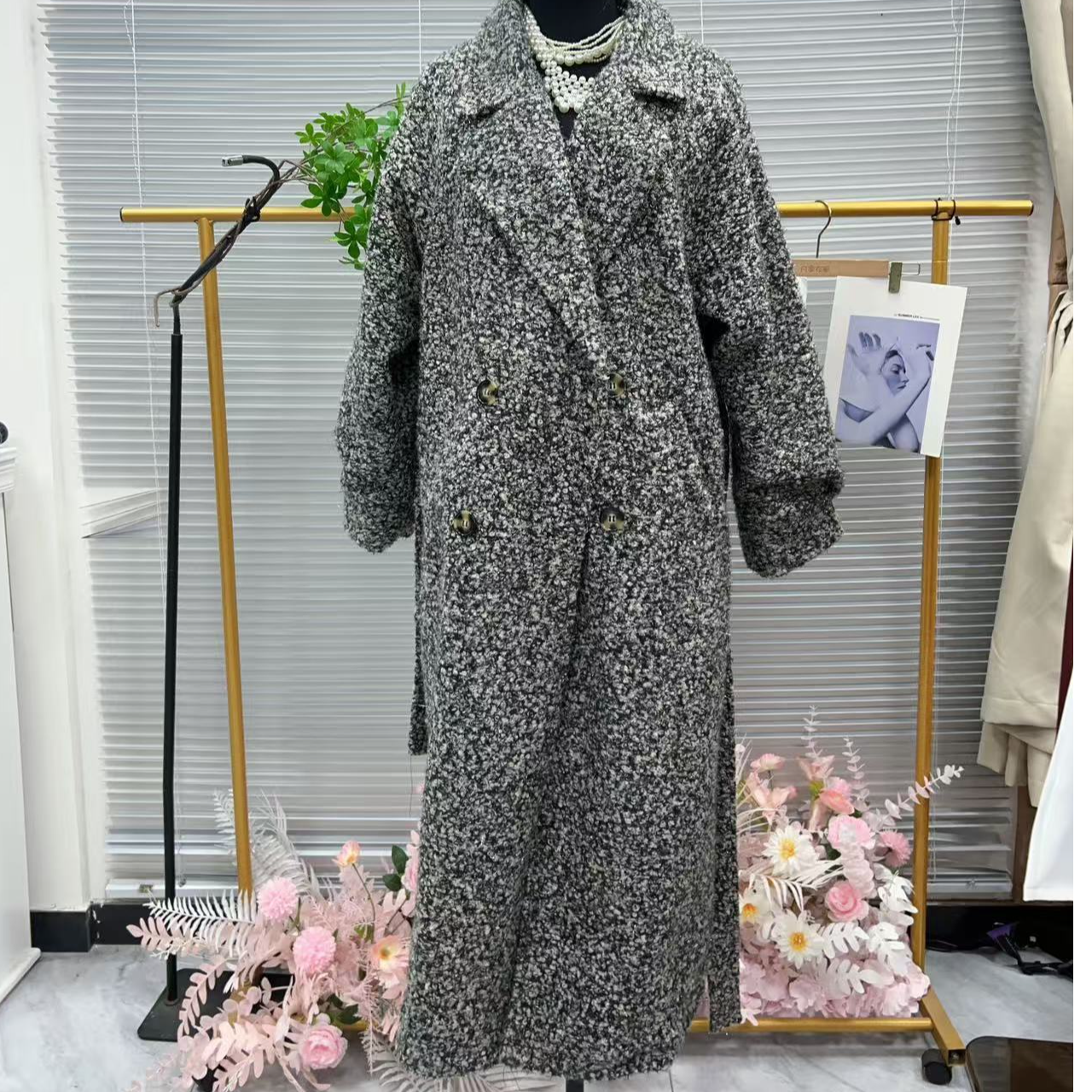 251（安言服饰）2025时尚高品质时尚气质长外套洋气百搭款式